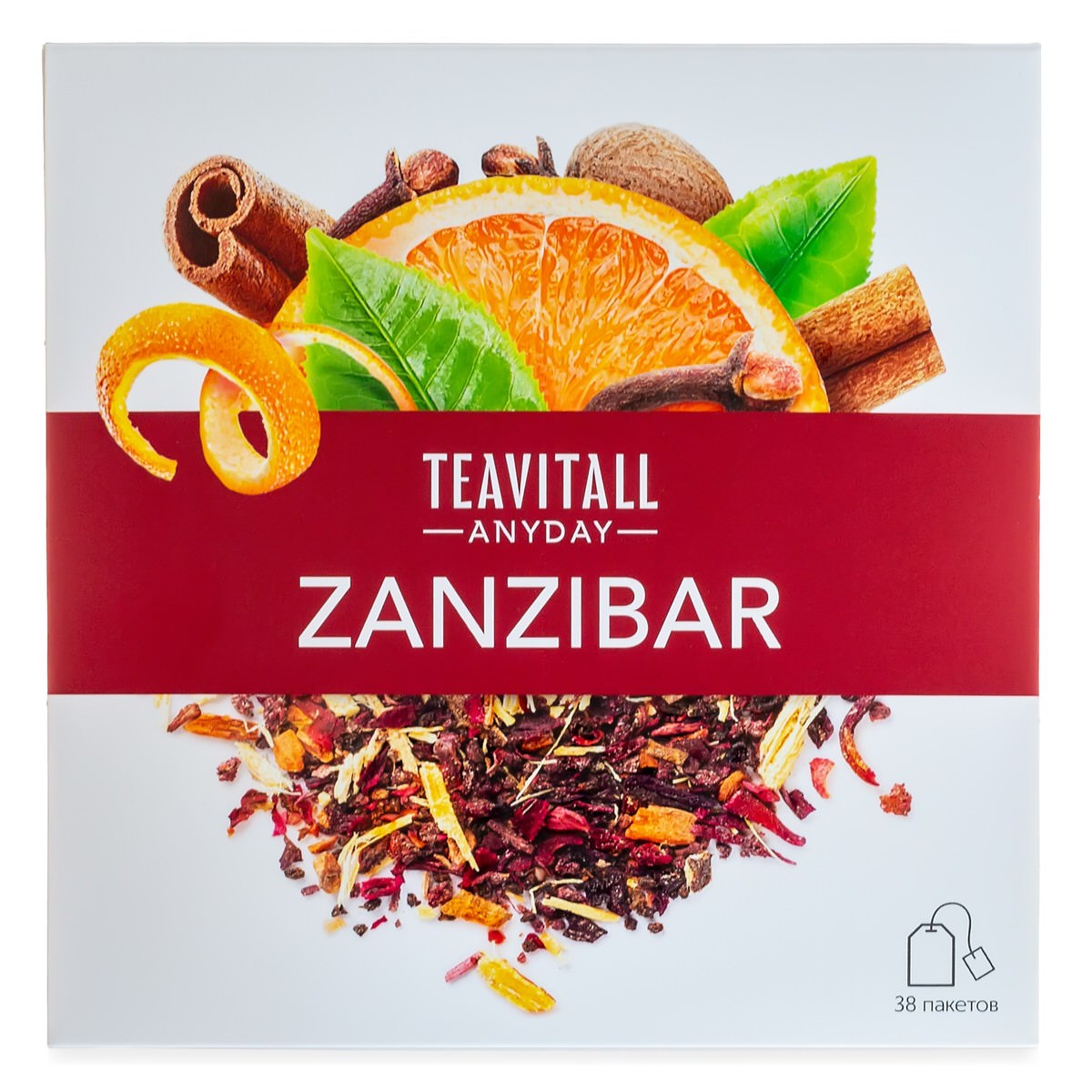 Чайный напиток TeaVitall Anyday “Zanzibar” по цене 2270 руб. - купить в  Костанае ☛ Доставка ☆ Интернет-магазин «EcoGreenDom»